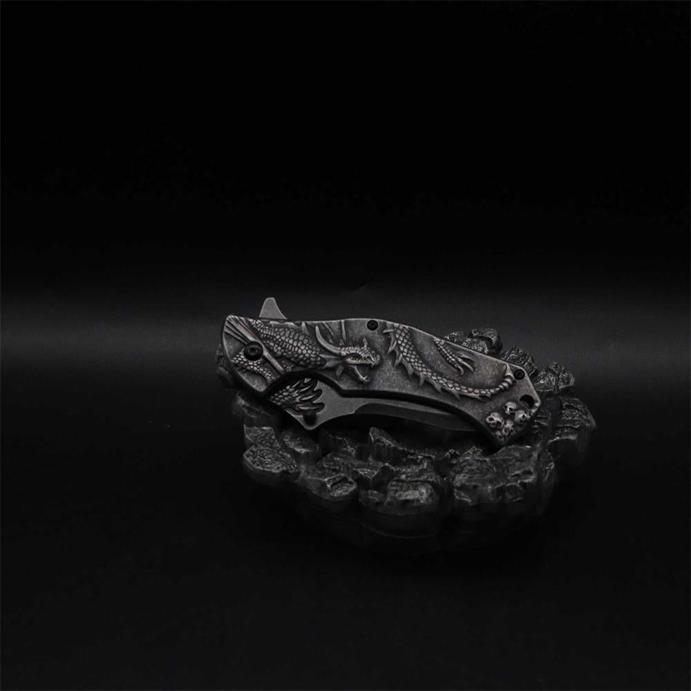 Evil Dragon Relief Folding Knife
