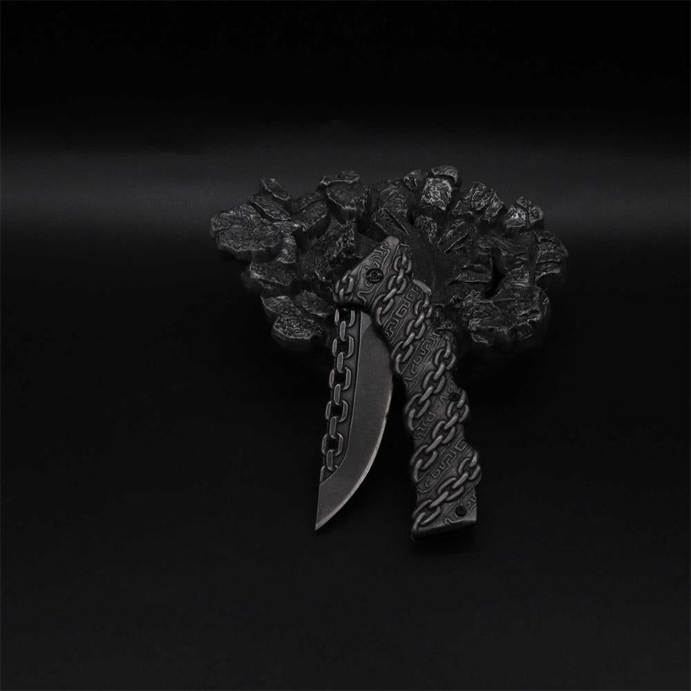 Cool Punk Knife Chain Folding Knife