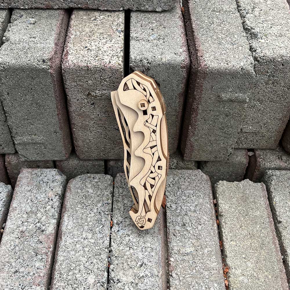 3D Folding Knife Puzzle Wooden Model Kit