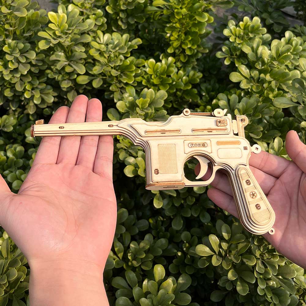 Mauser Military Pistol Wooden Model Pistol 3D Puzzle