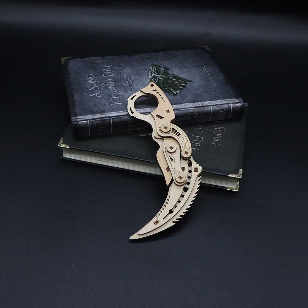 Prime 2.0 Knife Karambit Wooden Kit 3D Puzzle Replica
