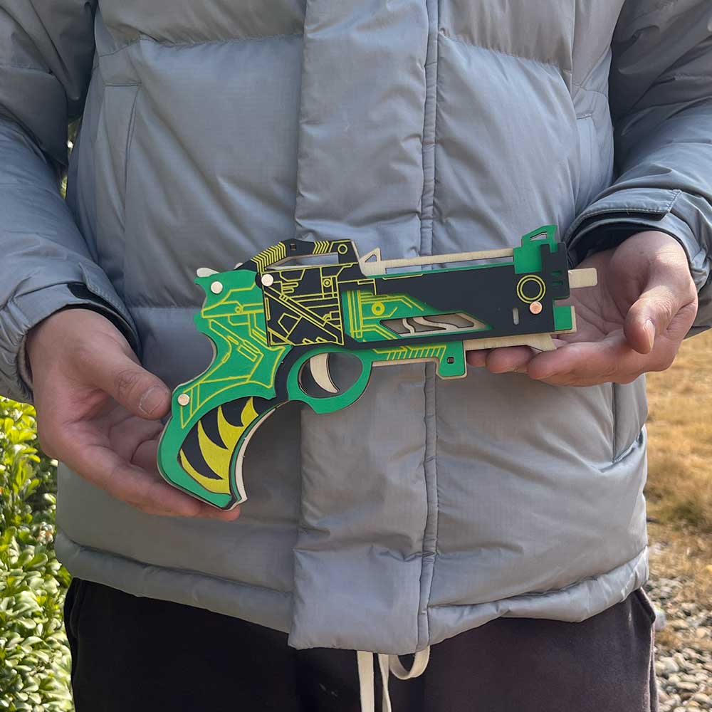 Hunting Gun 3D Rubber Band Gun Wooden Model Kit