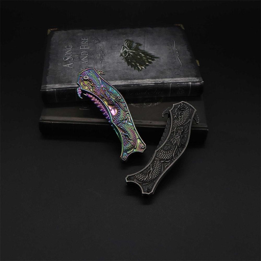 Chinese Dragon Totem Folding Knife
