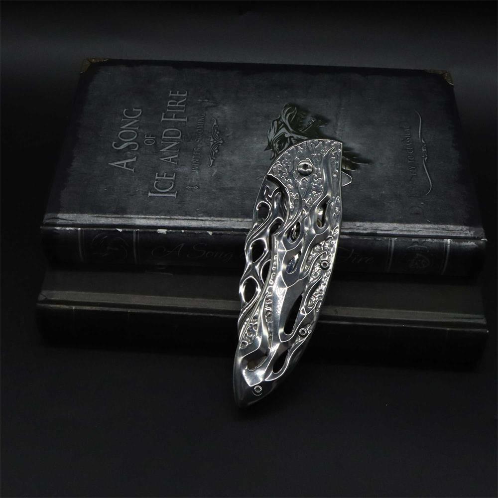 Fantastic Flame Shape Folding Knife