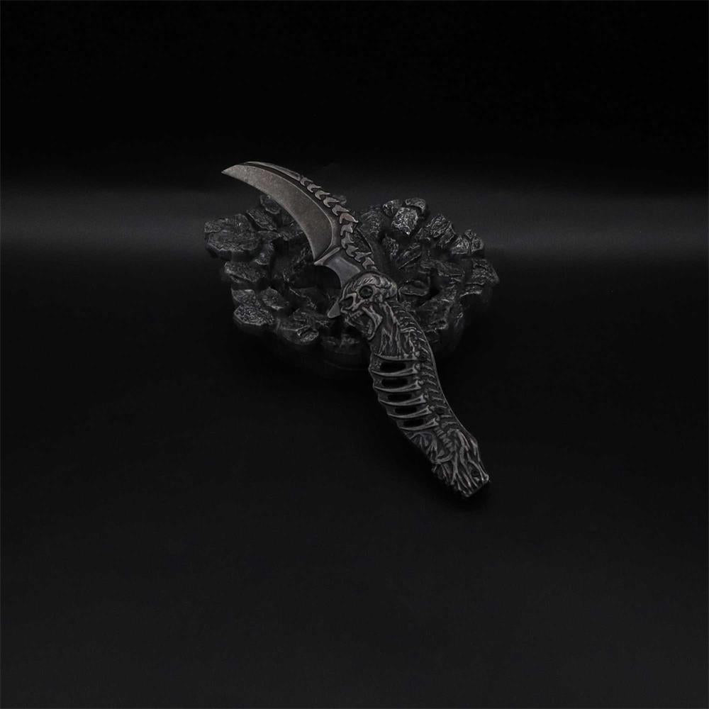 Cool Skull Folding Knife Tool