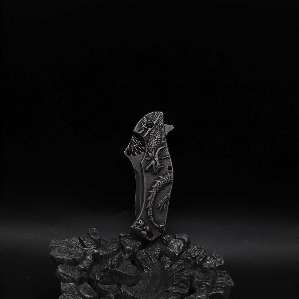 Evil Dragon Relief Folding Knife