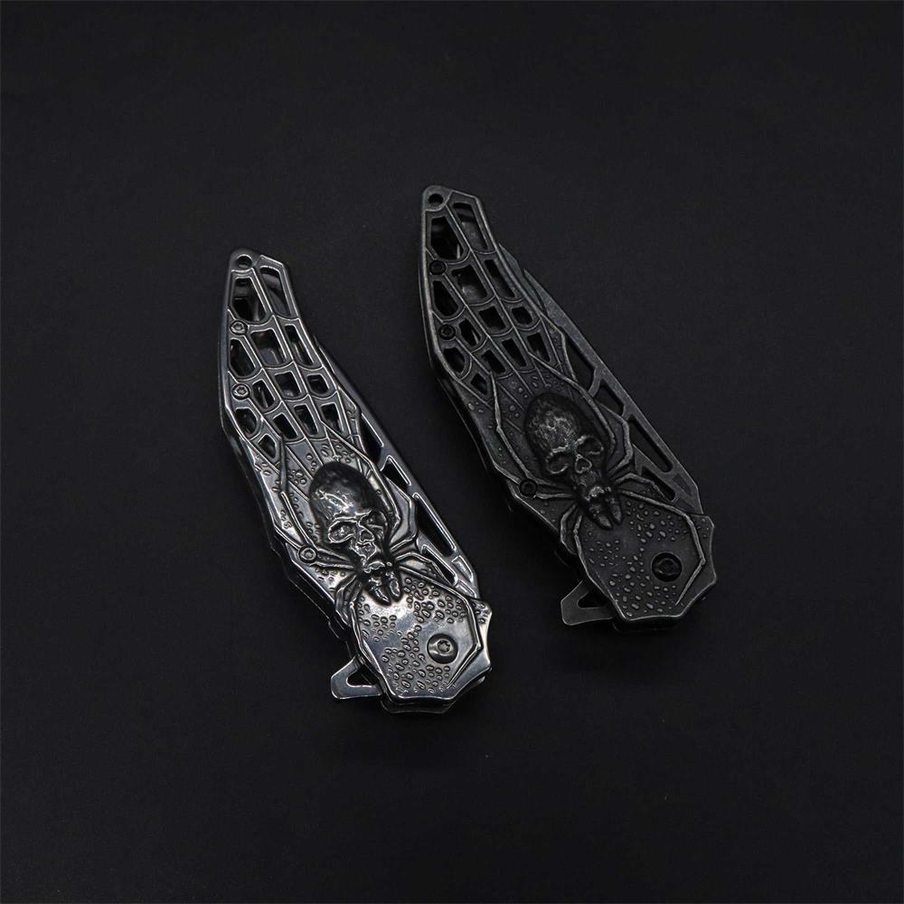 3D Skeleton Spider Folding Knife