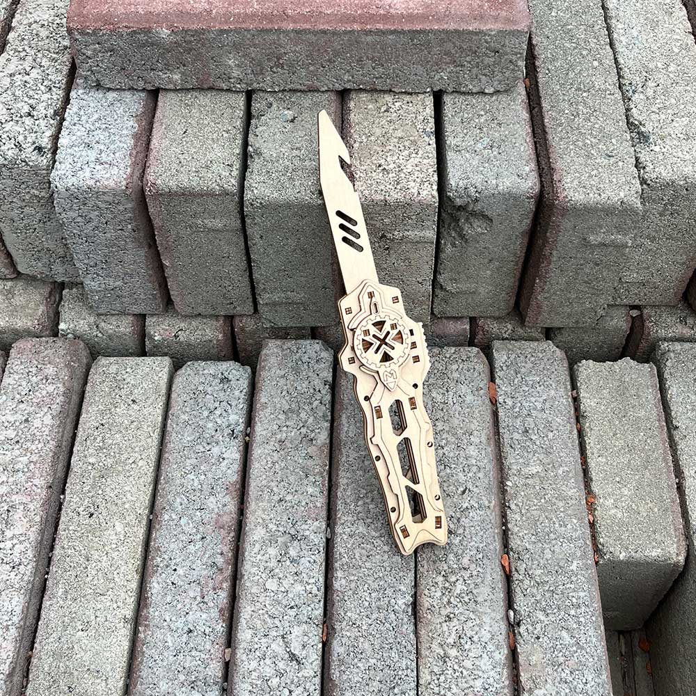 Wooden Switchblade Model Kit Wood knife