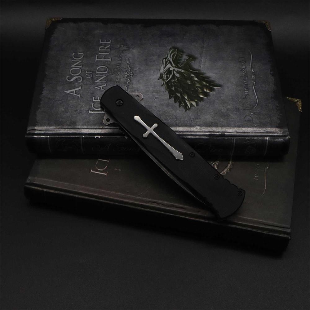 Cross Knife Christian Folding Knife