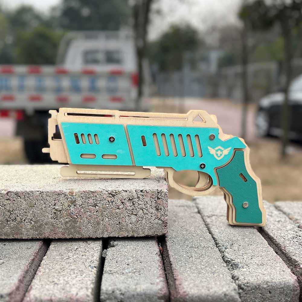 Hunting Eagle 3D Wooden Rubber Band Gun Model Kit