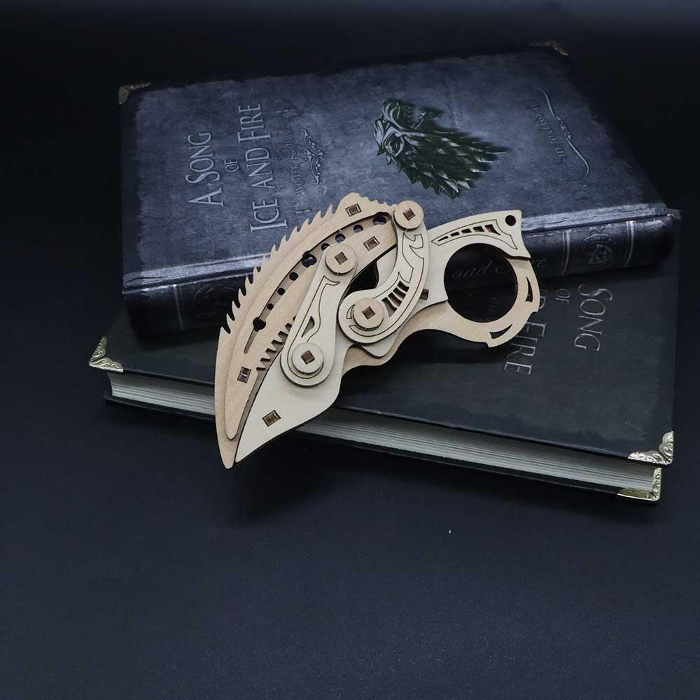 Prime 2.0 Knife Karambit Wooden Kit 3D Puzzle Replica