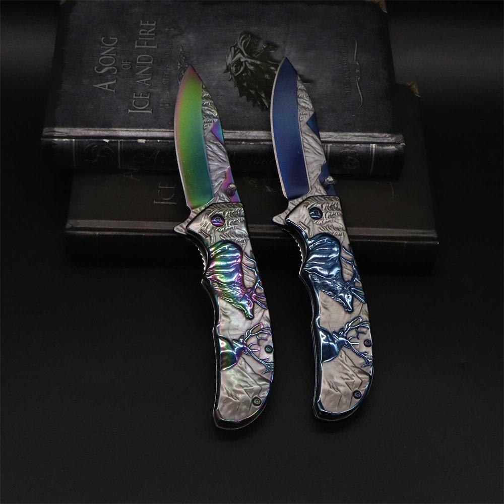 Fantastic Reindeer Folding Knife