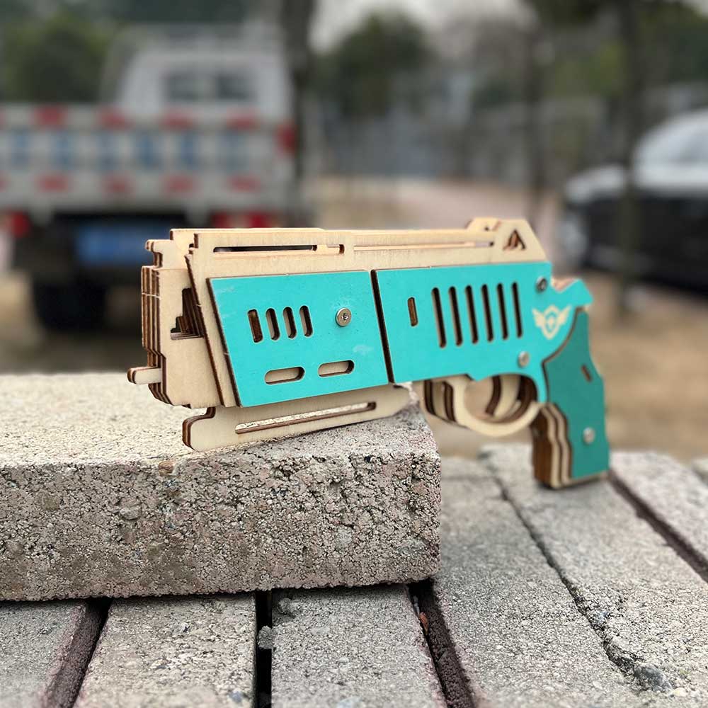 Hunting Eagle 3D Wooden Rubber Band Gun Model Kit