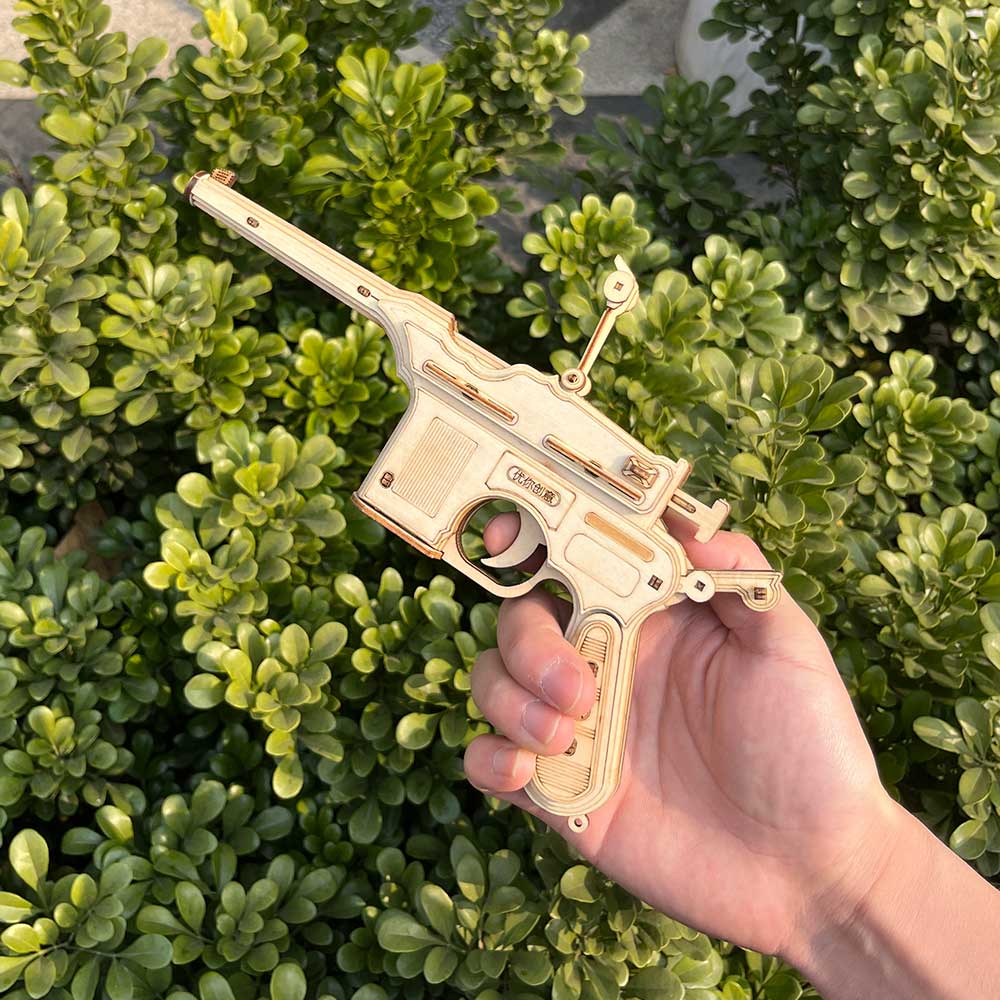 Mauser Military Pistol Wooden Model Pistol 3D Puzzle