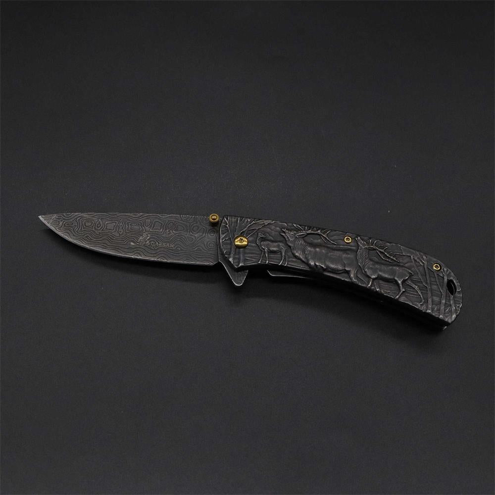 Fantastic Deer Family Folding Knife
