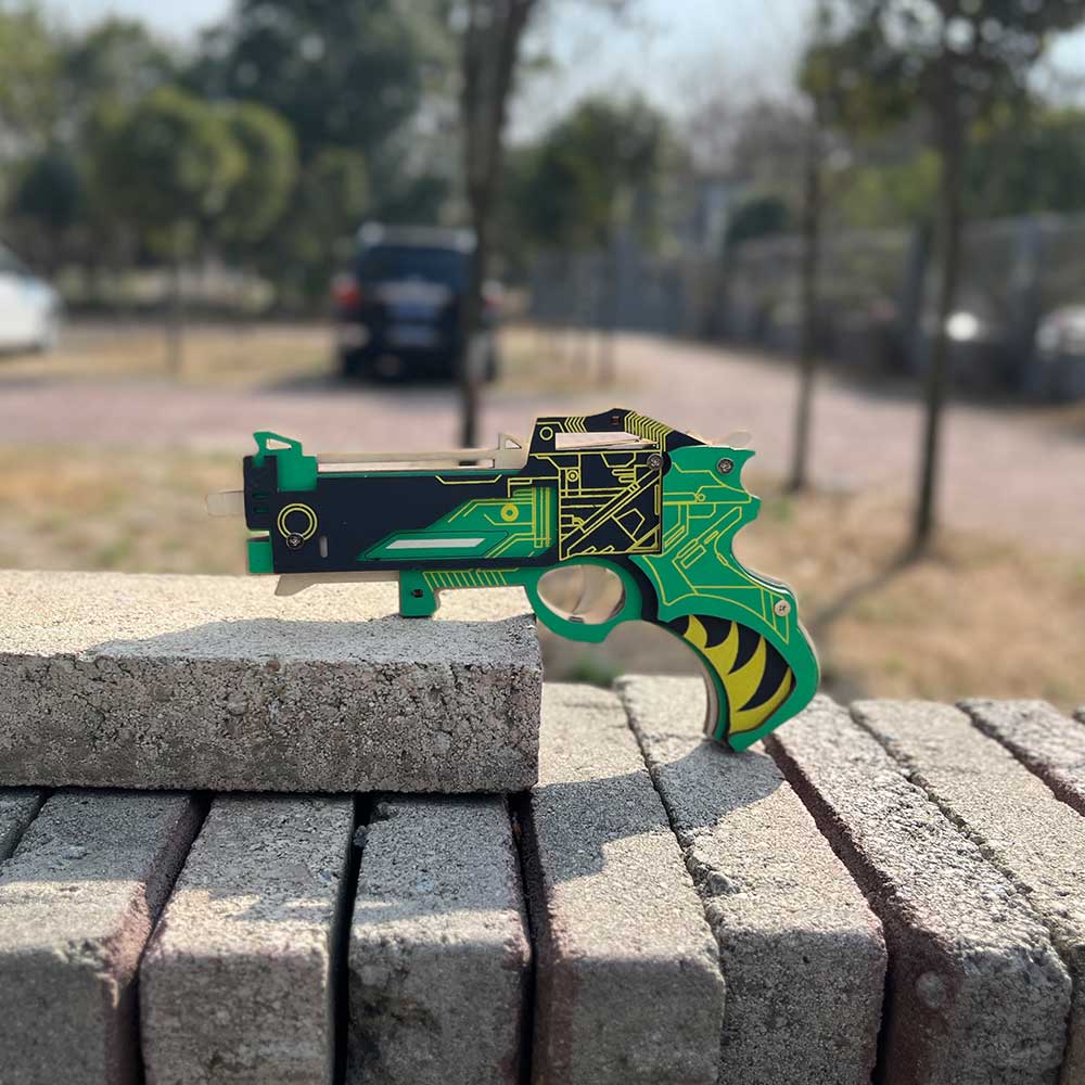 Hunting Gun 3D Rubber Band Gun Wooden Model Kit