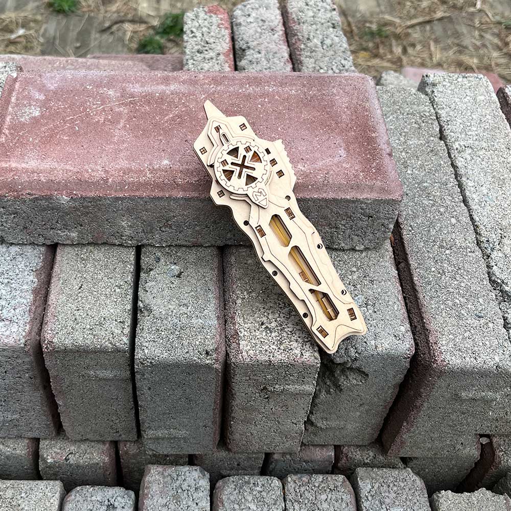 Wooden Switchblade Model Kit Wood knife
