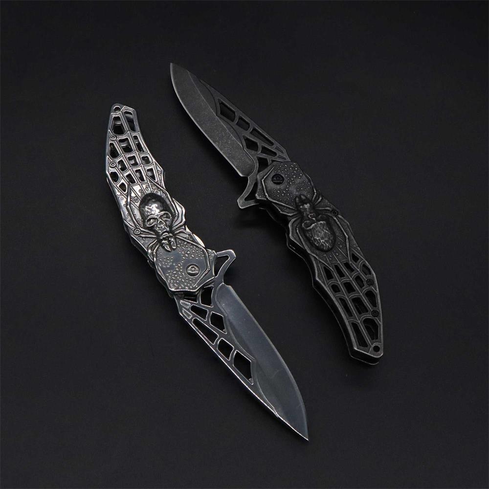 3D Skeleton Spider Folding Knife