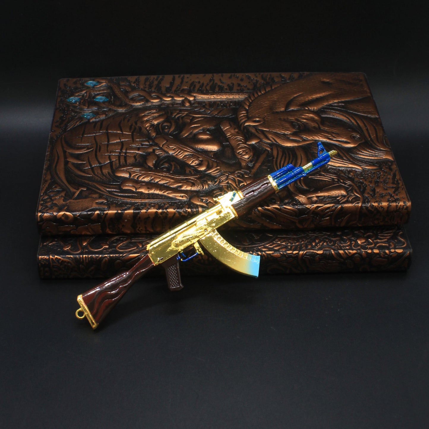 AK-47 Case Hardened CSGO Collective Gun Skin Miniature 17.5CM/6.9"