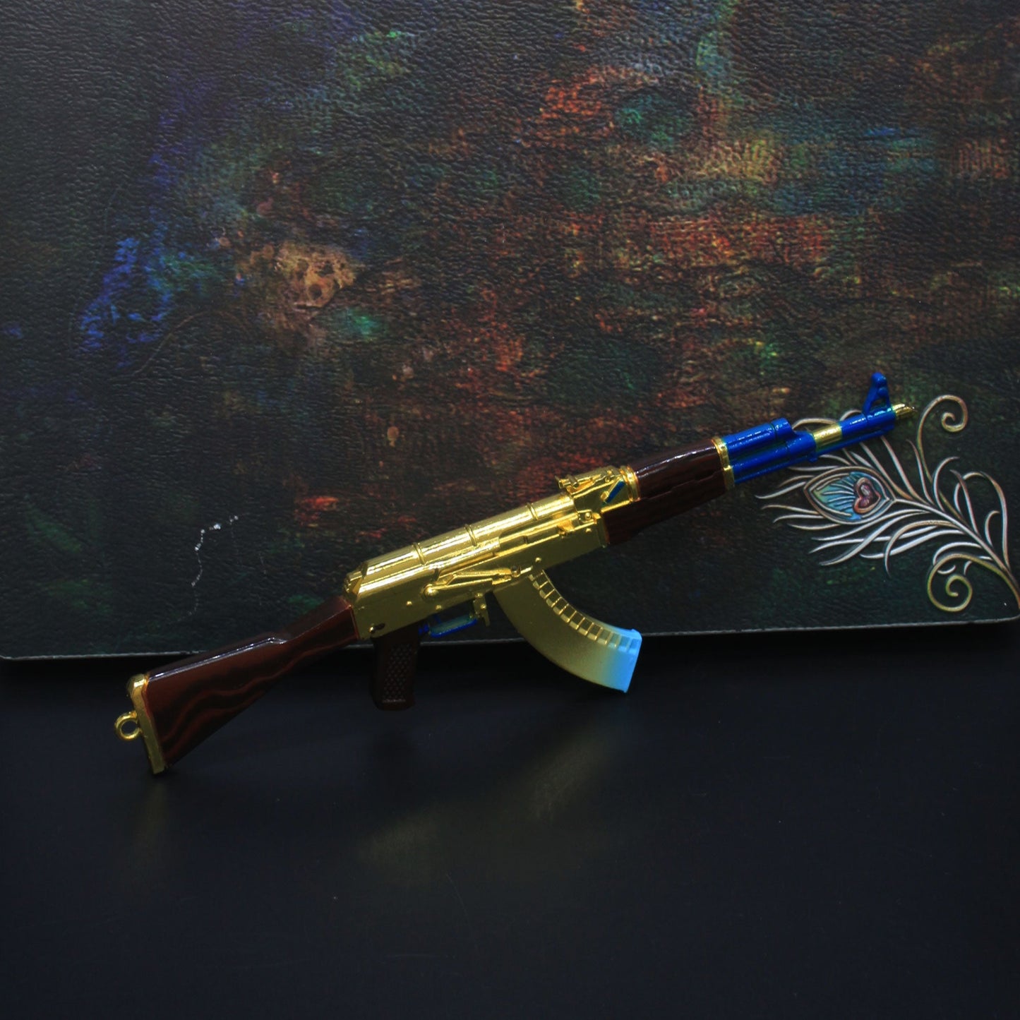 AK-47 Case Hardened CSGO Collective Gun Skin Miniature 17.5CM/6.9"