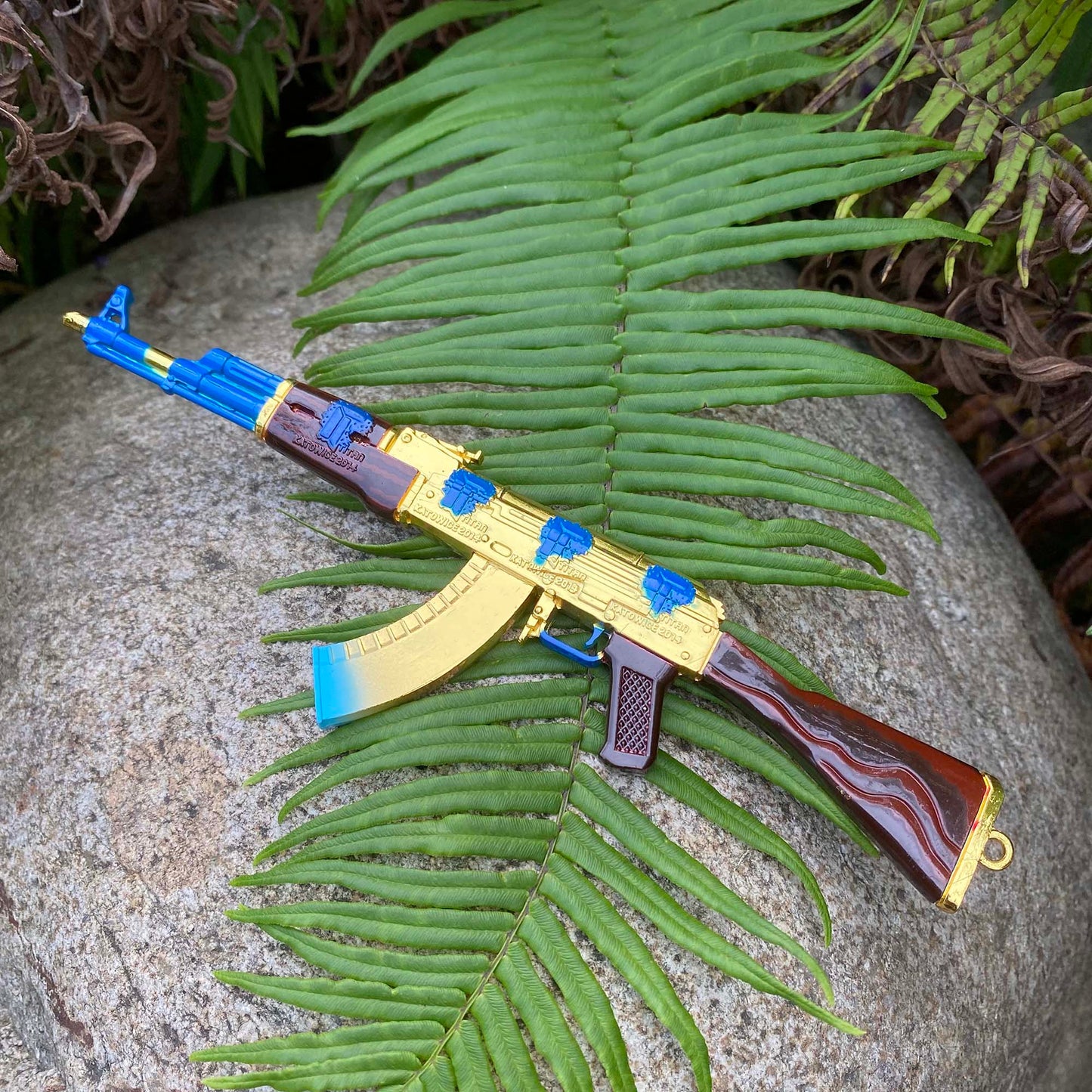 AK-47 Case Hardened CSGO Collective Gun Skin Miniature 17.5CM/6.9"