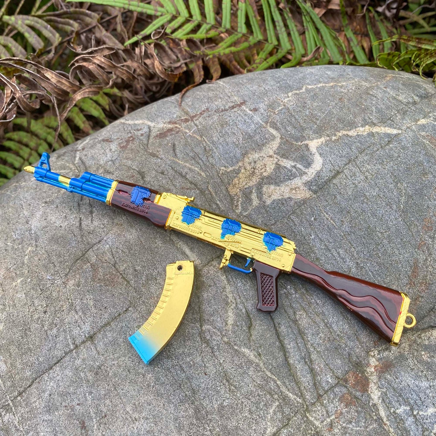 AK-47 Case Hardened CSGO Collective Gun Skin Miniature 17.5CM/6.9"
