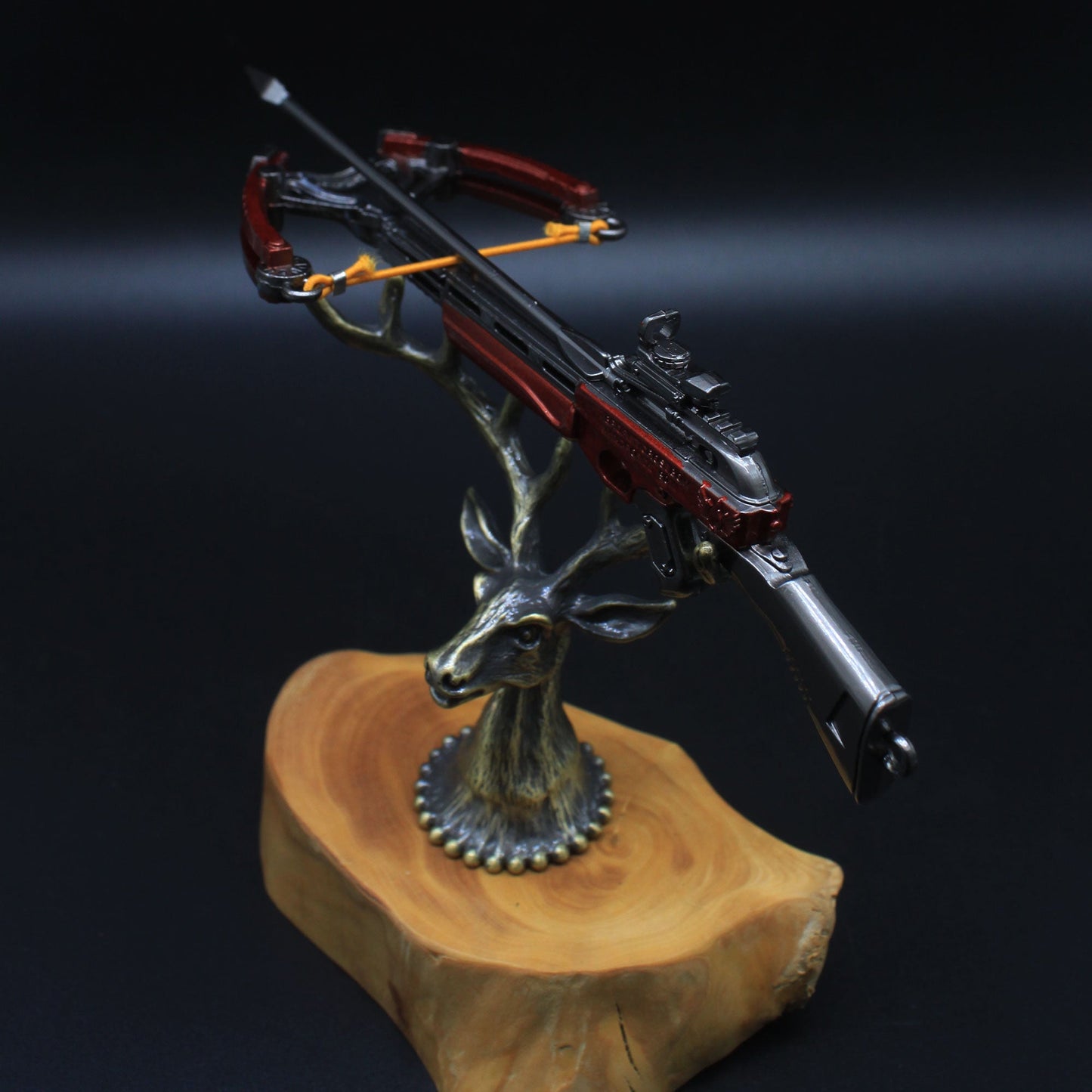 Metal Crossbow Miniature No Attack Power Bow Keychain Pendant 14CM/5.5"