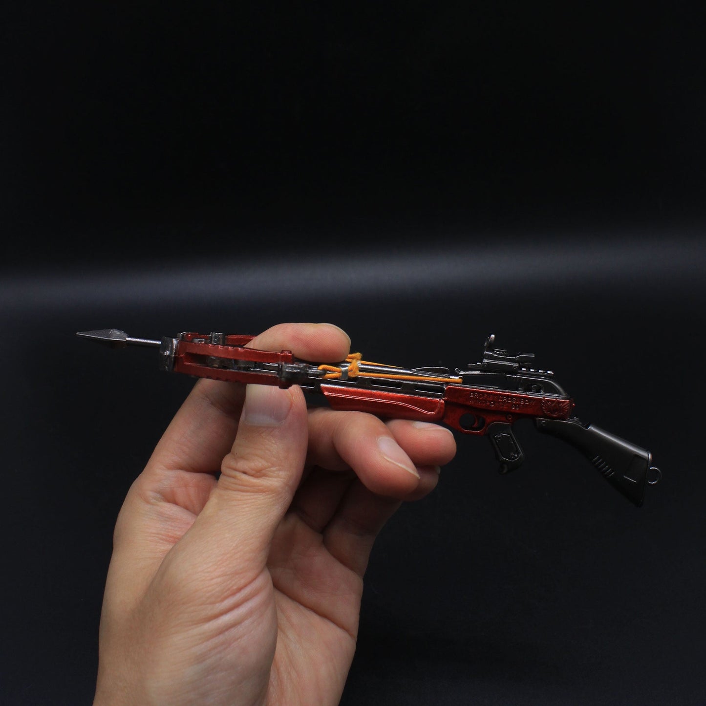 Metal Crossbow Miniature No Attack Power Bow Keychain Pendant 14CM/5.5"