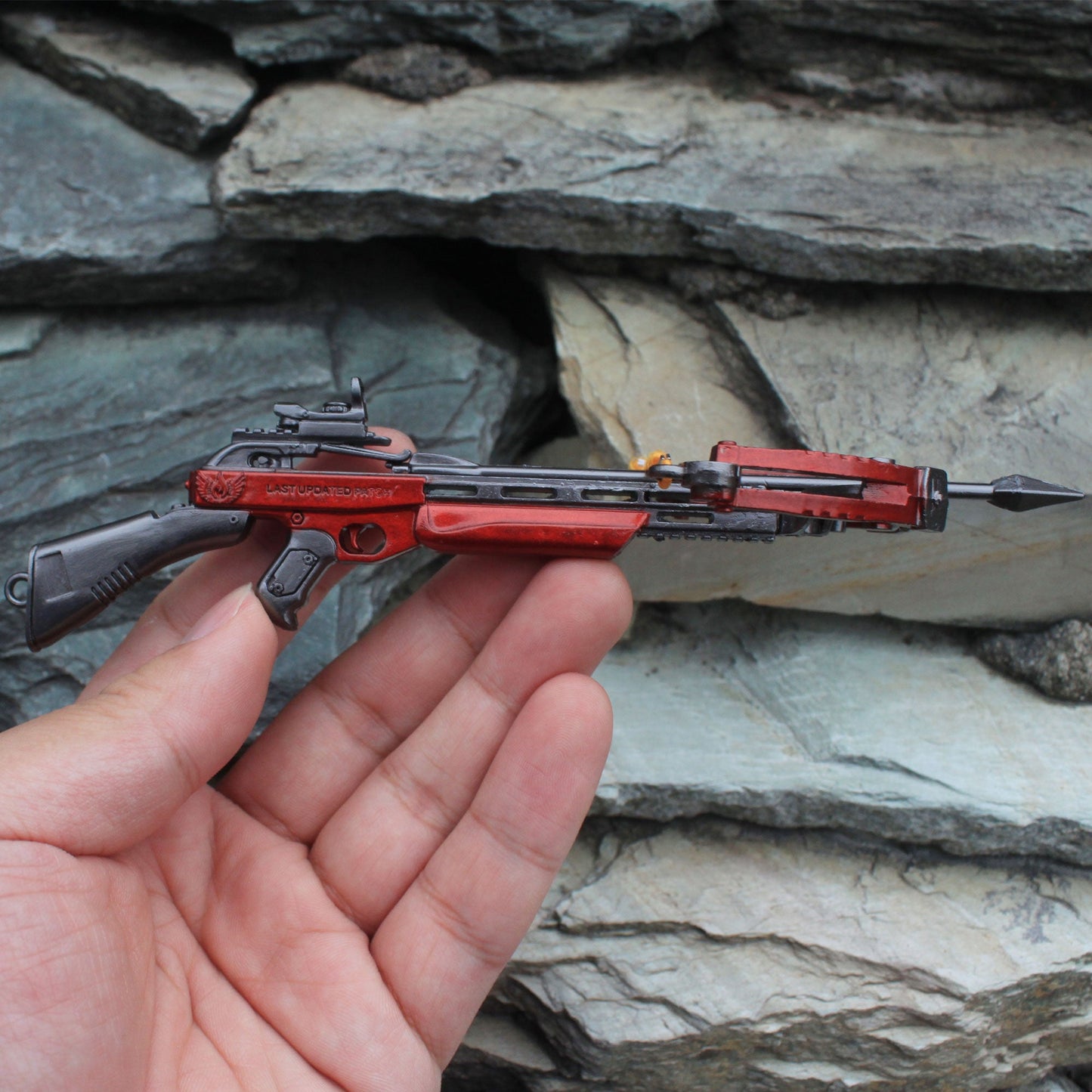 Metal Crossbow Miniature No Attack Power Bow Keychain Pendant 14CM/5.5"