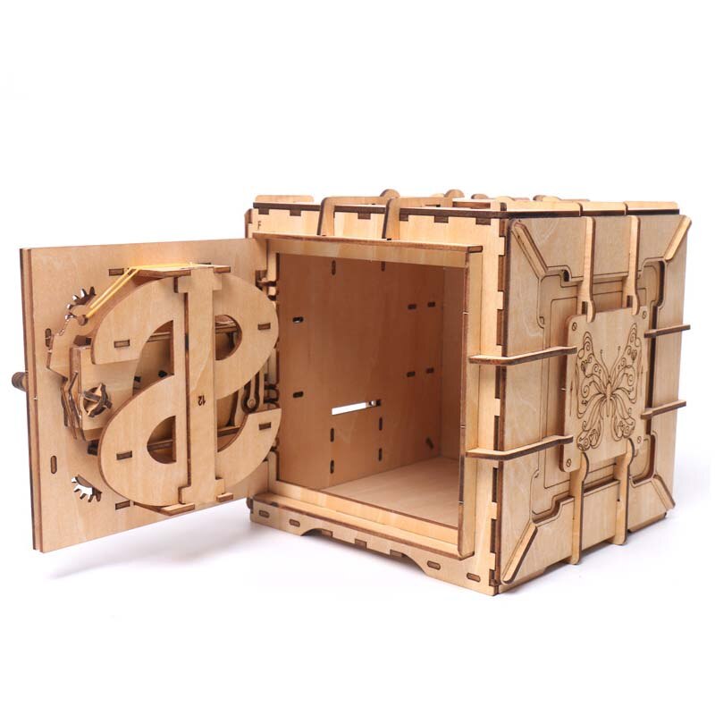Creative Pandora Box Wooden Model Kit Diy Girl Jewelry Storage Wooden Kit