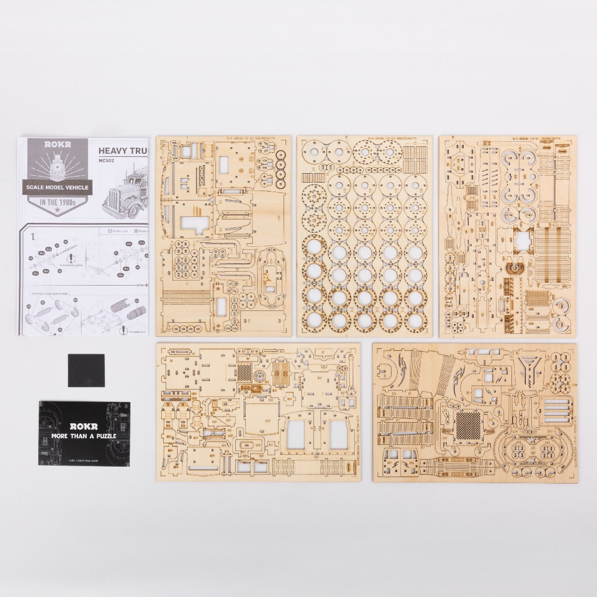 3D America Heavy Truck Wooden Puzzle Kit