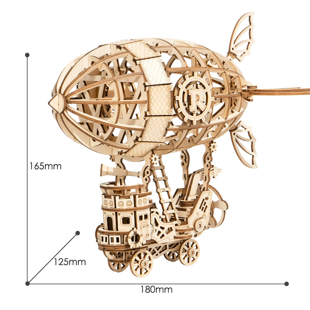 Diy 3d Gramophone Box Wooden Pumpkin Puzzle Cart Game Popular Assembly Toy Present