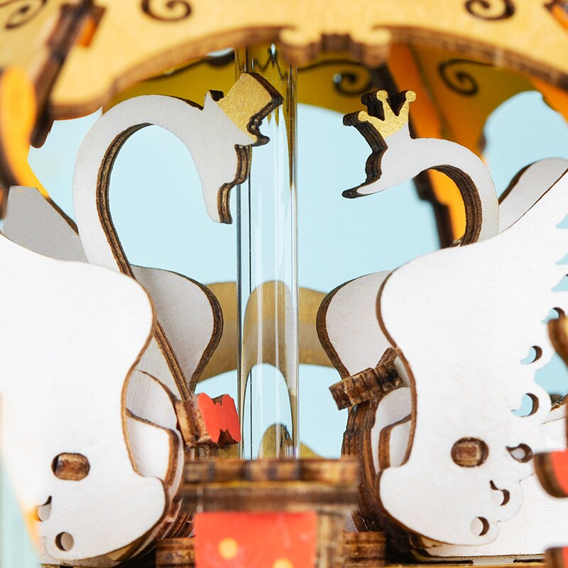 DIY 3D Puzzle Mobile Music Box Toy for Adult Children