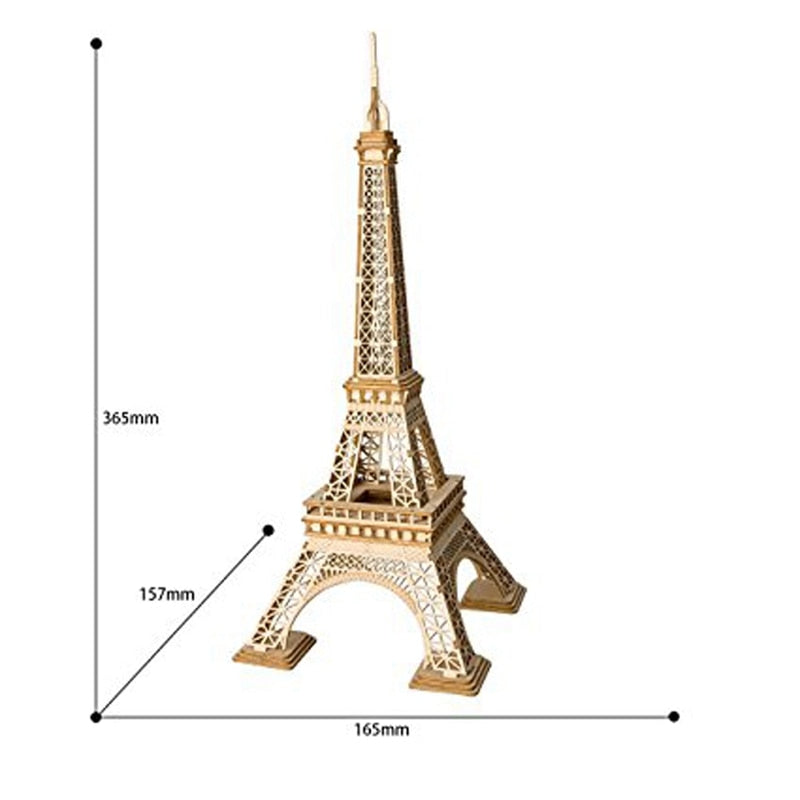 Diy 3D Construction Wooden Puzzle Model Kits Assembly Toy Present