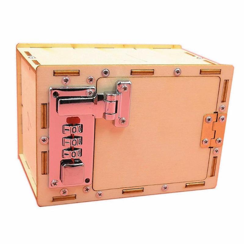 DIY Safe Deposit Box Password Box Wooden Kit