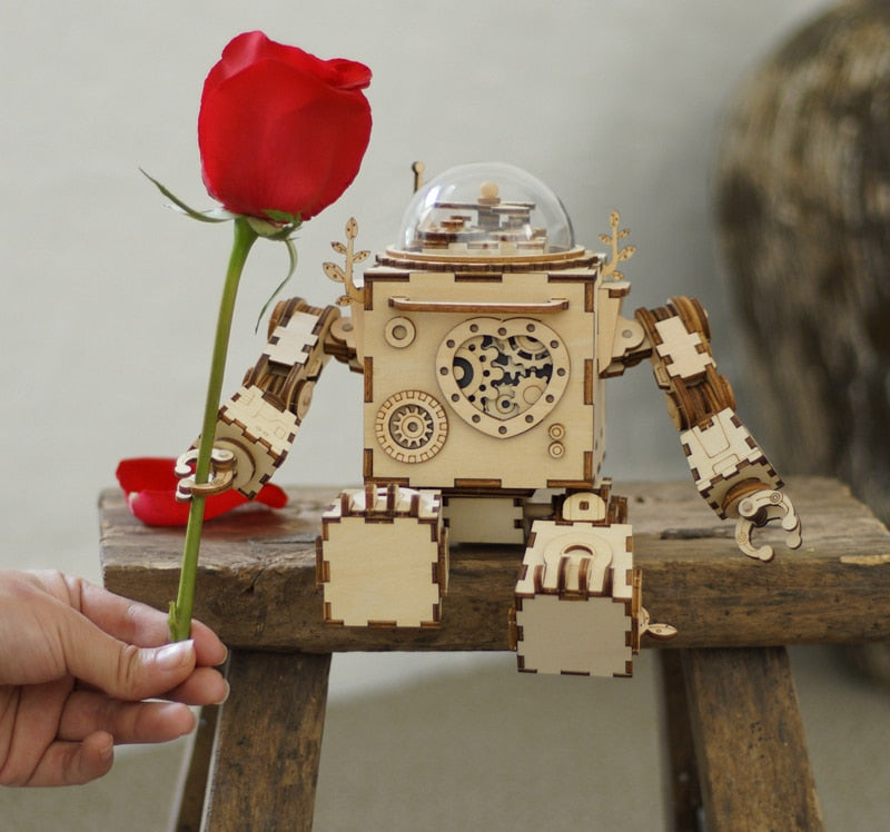 Diy Steampunk Robot Model Assembly Kits Present