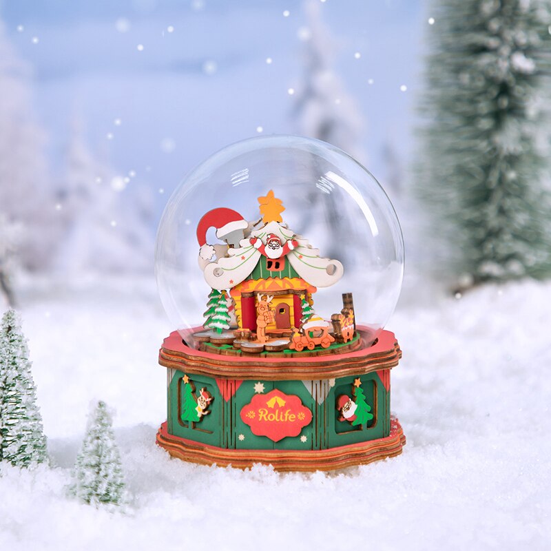 DIY 3D Puzzle Mobile Music Box Toy for Adult Children