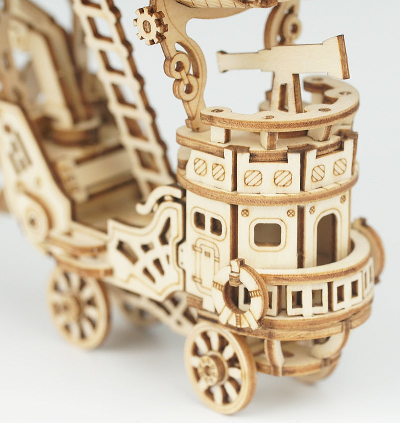 Diy 3d Gramophone Box Wooden Pumpkin Puzzle Cart Game Popular Assembly Toy Present