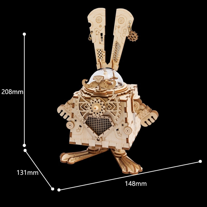 Diy Steampunk Robot Model Assembly Kits Present