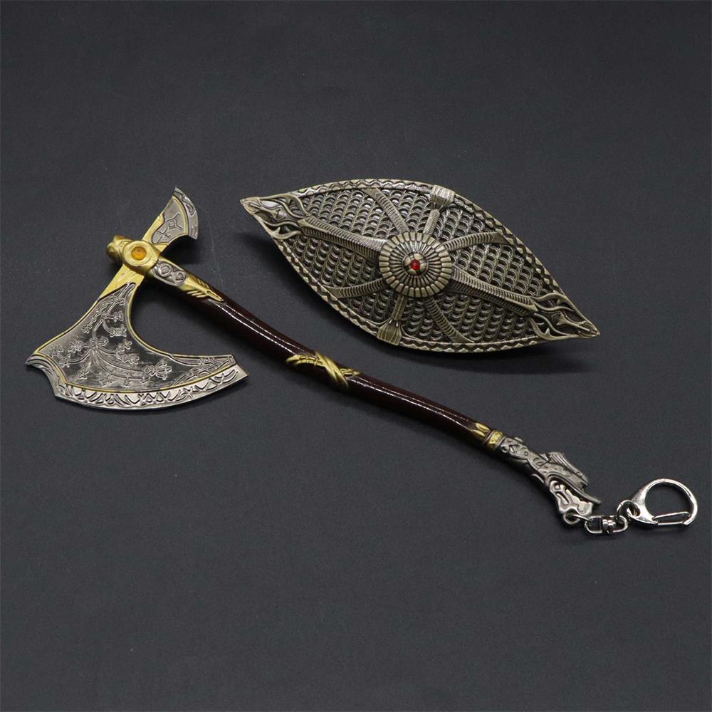 Metal Kratos Leviathan Axe Dauntless Shield Replica Display Model