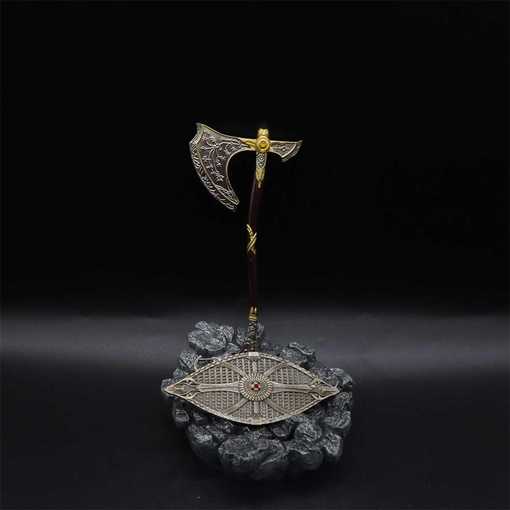 Metal Kratos Leviathan Axe Dauntless Shield Replica Display Model