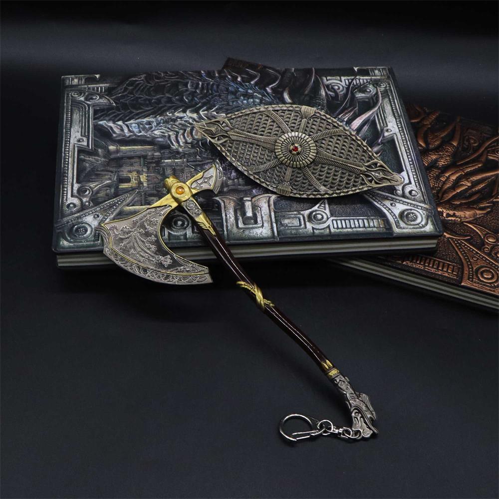 Metal Kratos Leviathan Axe Dauntless Shield Replica Display Model