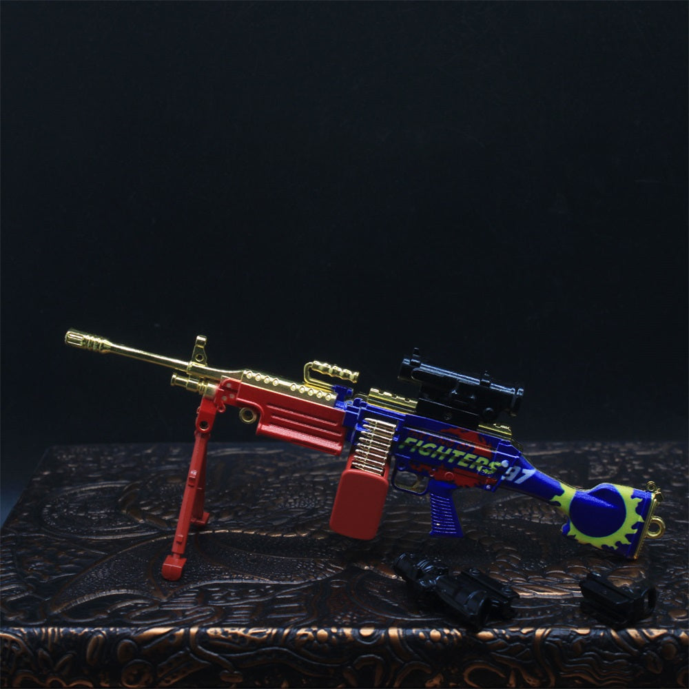M249 MG Miniature Fighter Skin M249 Machine Gun 16.5CM/6.5"