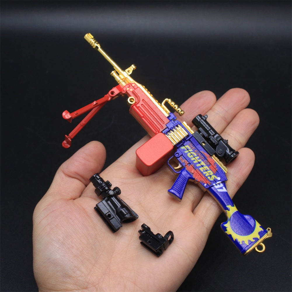 M249 MG Miniature Fighter Skin M249 Machine Gun 16.5CM/6.5"
