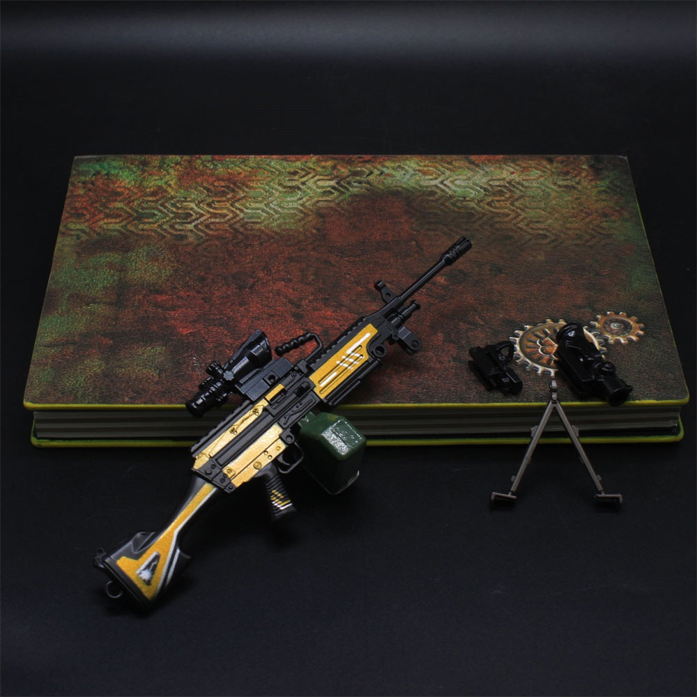 M249 Metal Industry Style Skin Miniature Gun 16.5CM/6.5"