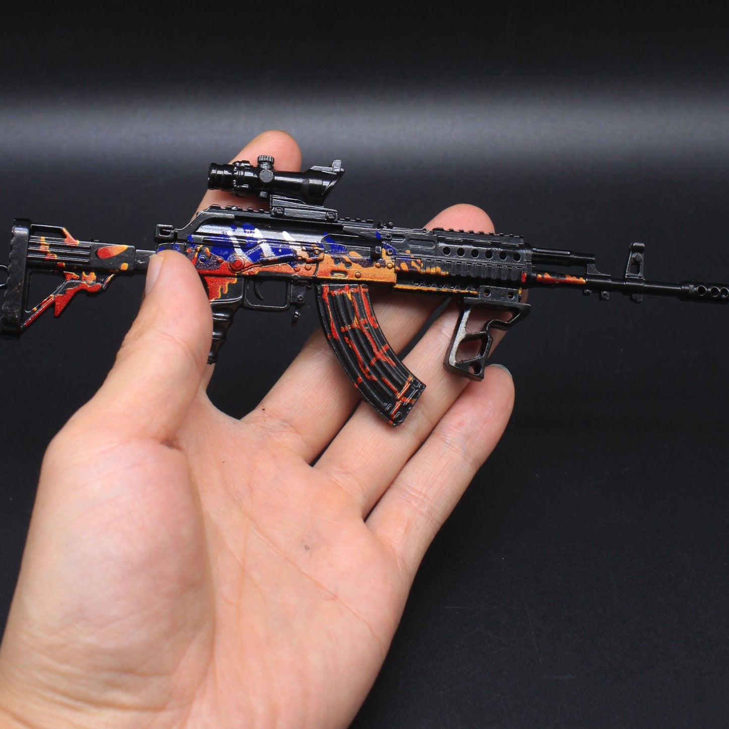 Metal Beryl M762 Miniature Assault Rifle Small Gun Model 17CM/6.7"