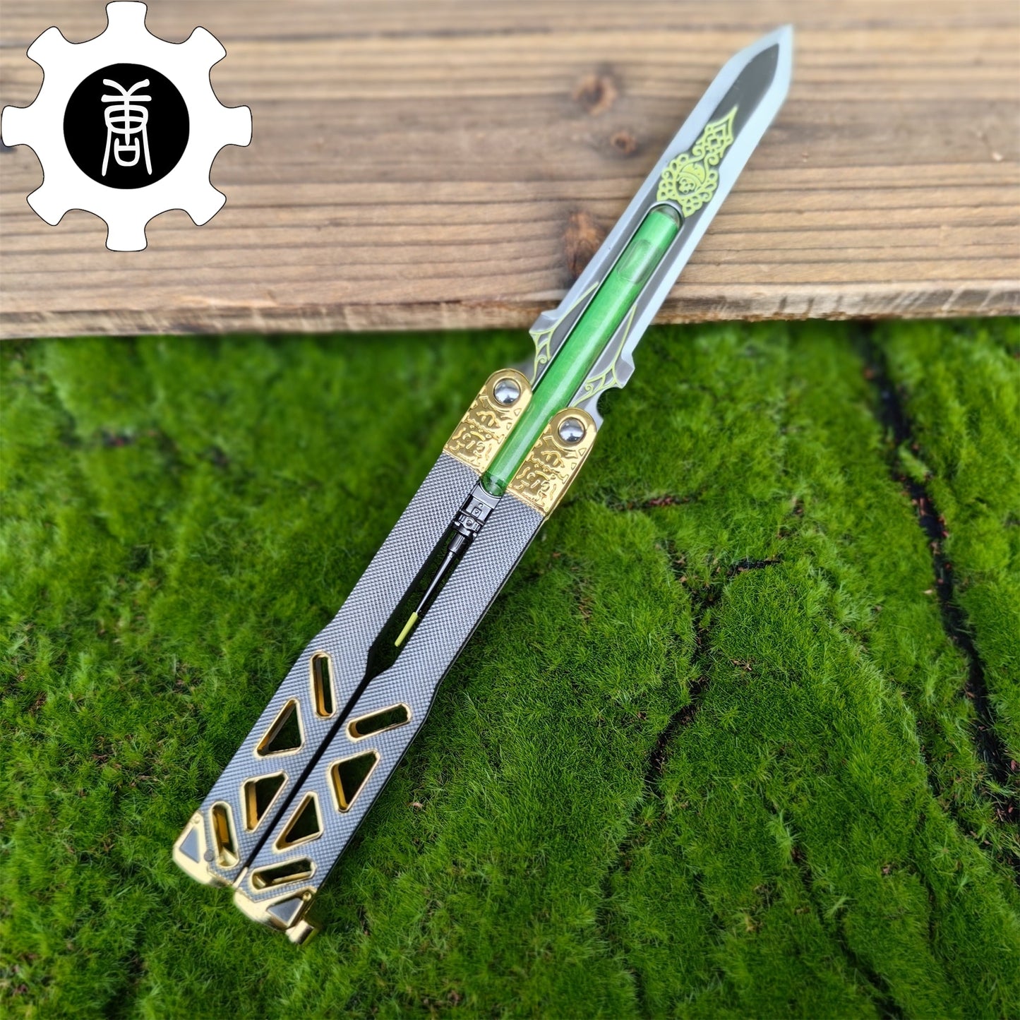 Octane Heirloom V3 Real Liquid Tube Octane Balisong Metal Replica