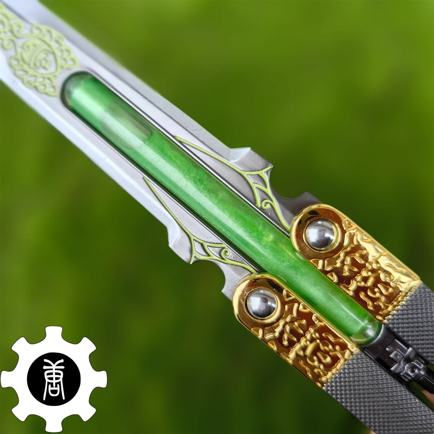 Octane Heirloom V3 Real Liquid Tube Octane Balisong Metal Replica