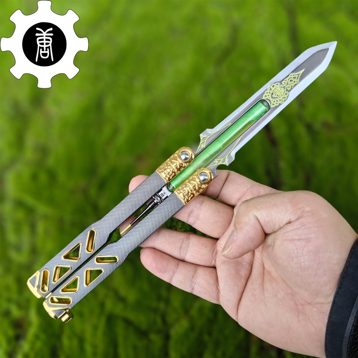 Octane Heirloom V3 Real Liquid Tube Octane Balisong Metal Replica
