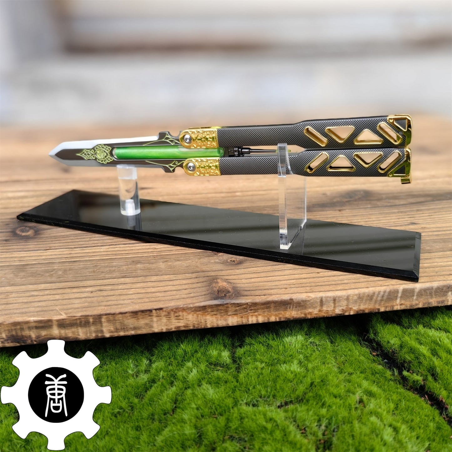 Octane Heirloom V3 Real Liquid Tube Octane Balisong Metal Replica